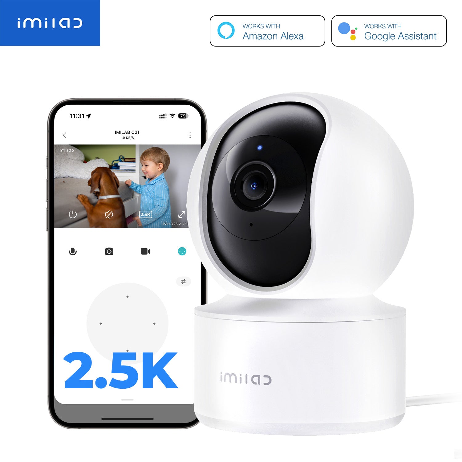 IMILAB C21 WiFi Plug-in Indoor Camera - Main Image