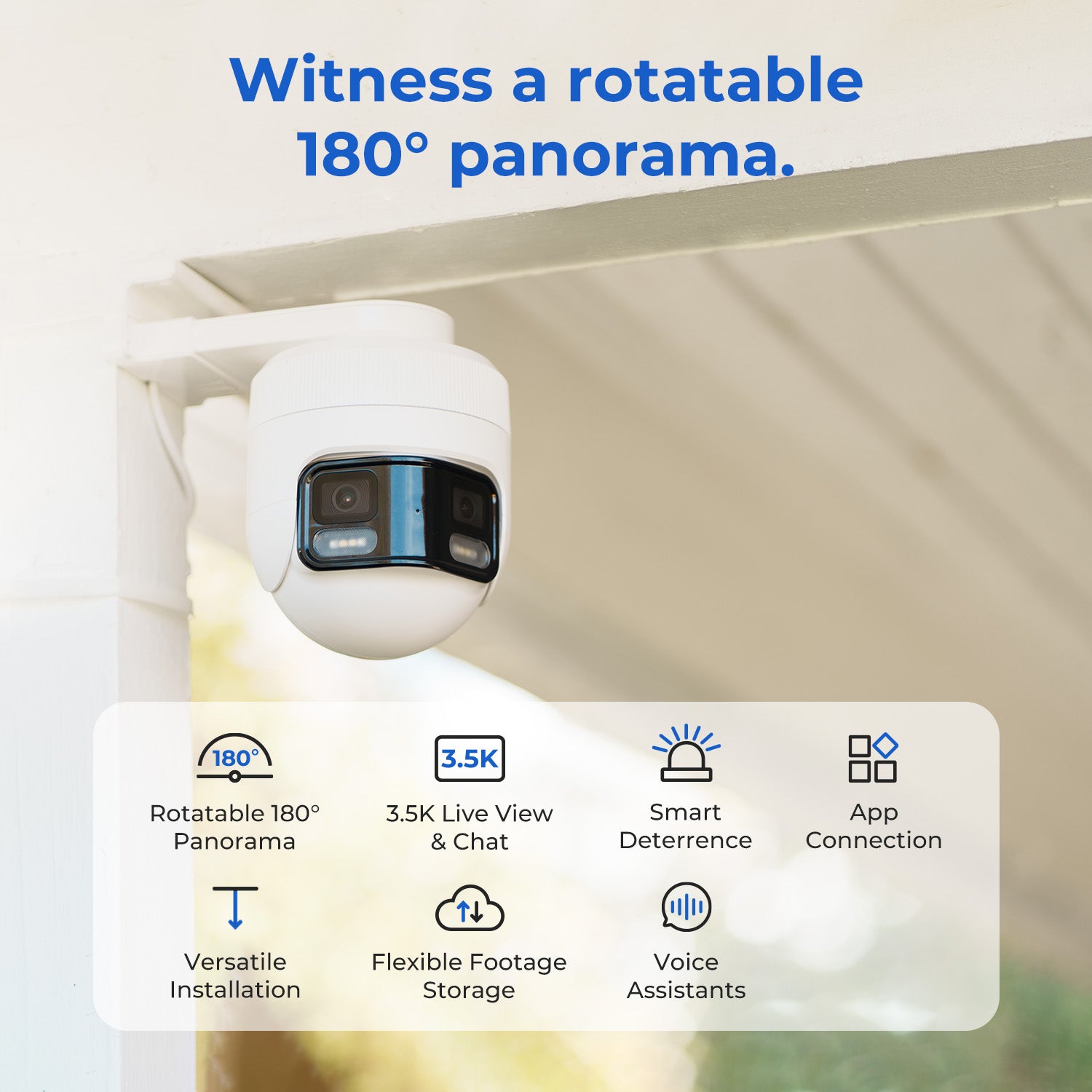 IMILAB EC6 Panorama 3.5K WiFi Plug-in Spotlight Camera