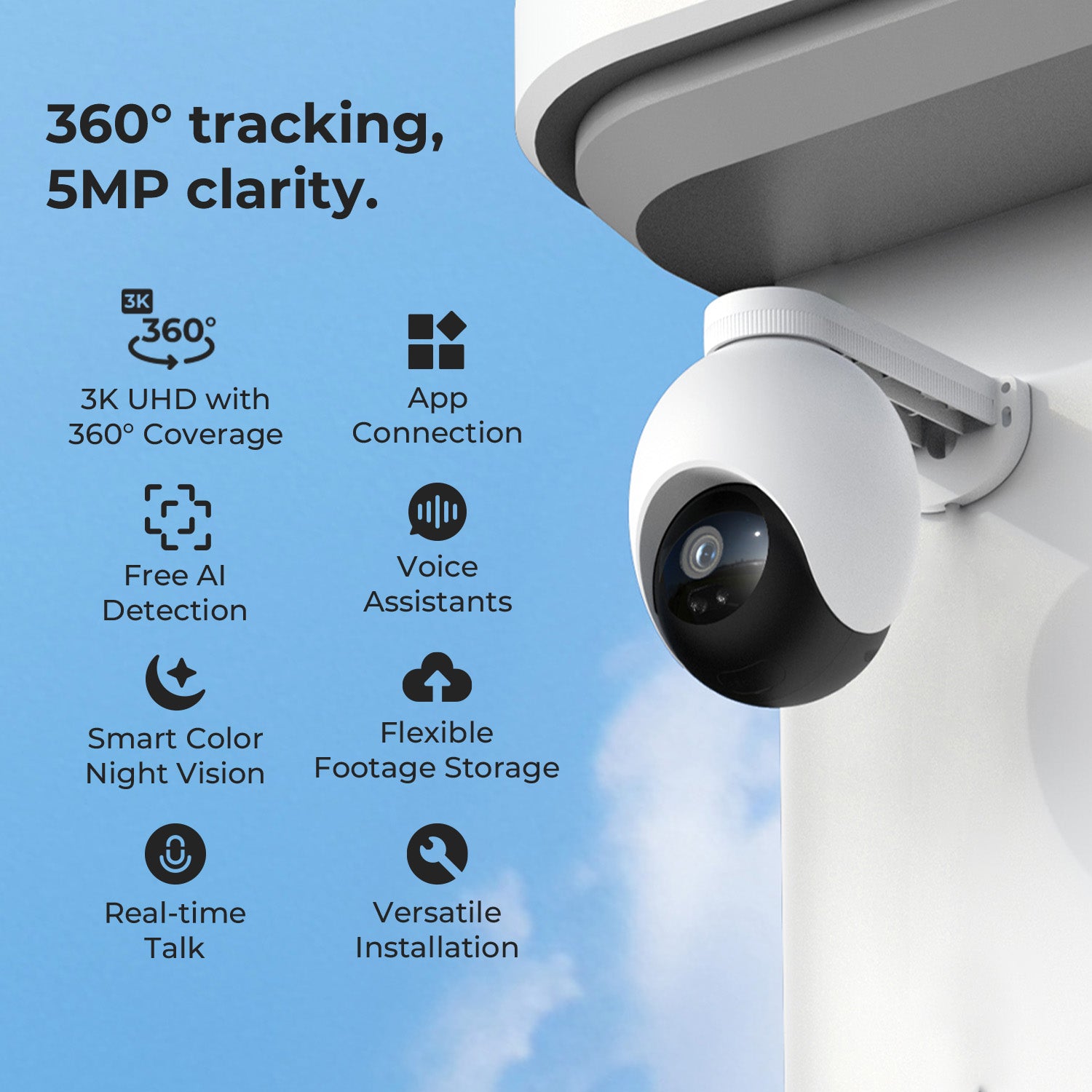 IMILAB SC730 3K WiFi Plug-in Spotlight Camera
