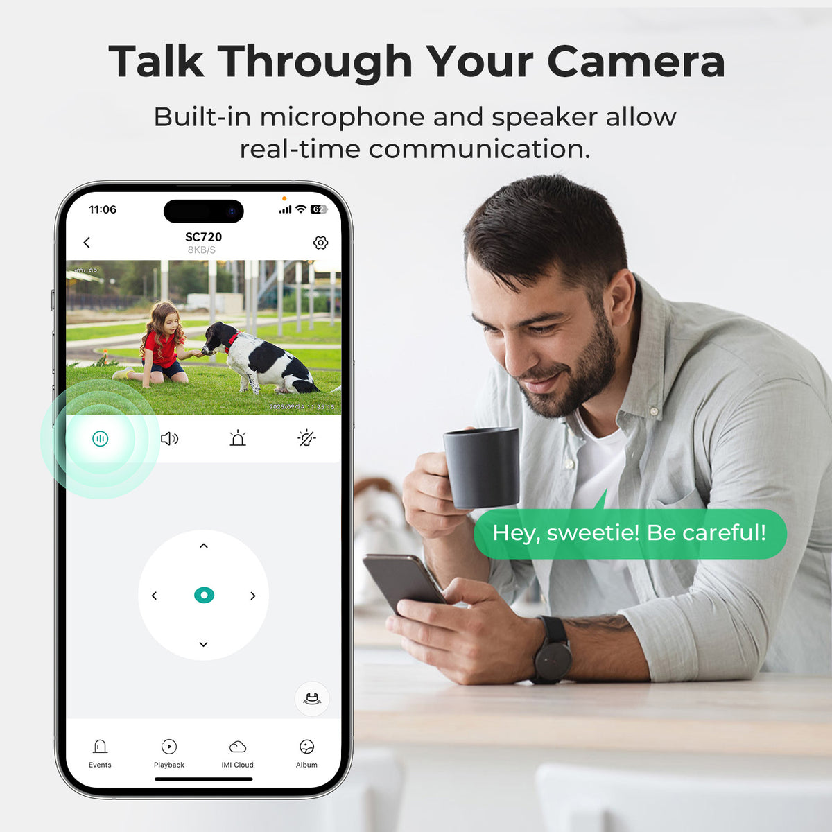 IMILAB SC720 2K WiFi Plug-in Outdoor Camera