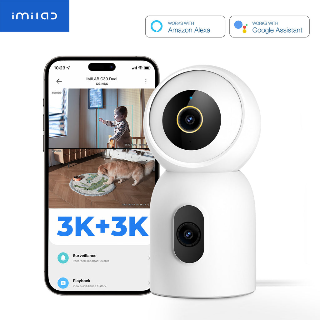 Xiaomi Mi Imilab 360 Camera IMILAB C30 Dual 3K+3K WiFi Plug-in