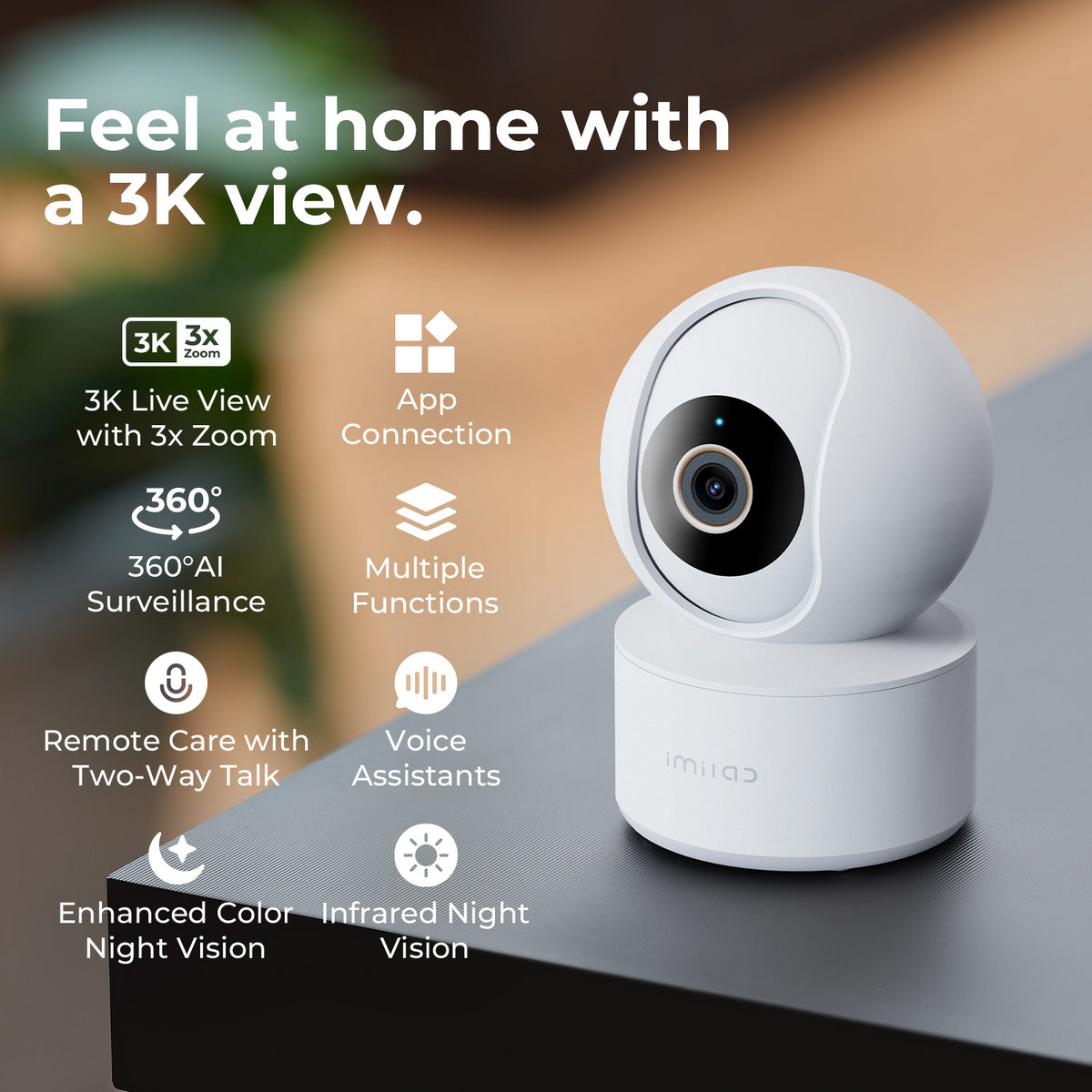 IMILAB SC330 3K WiFi 6 Smart Home Camera