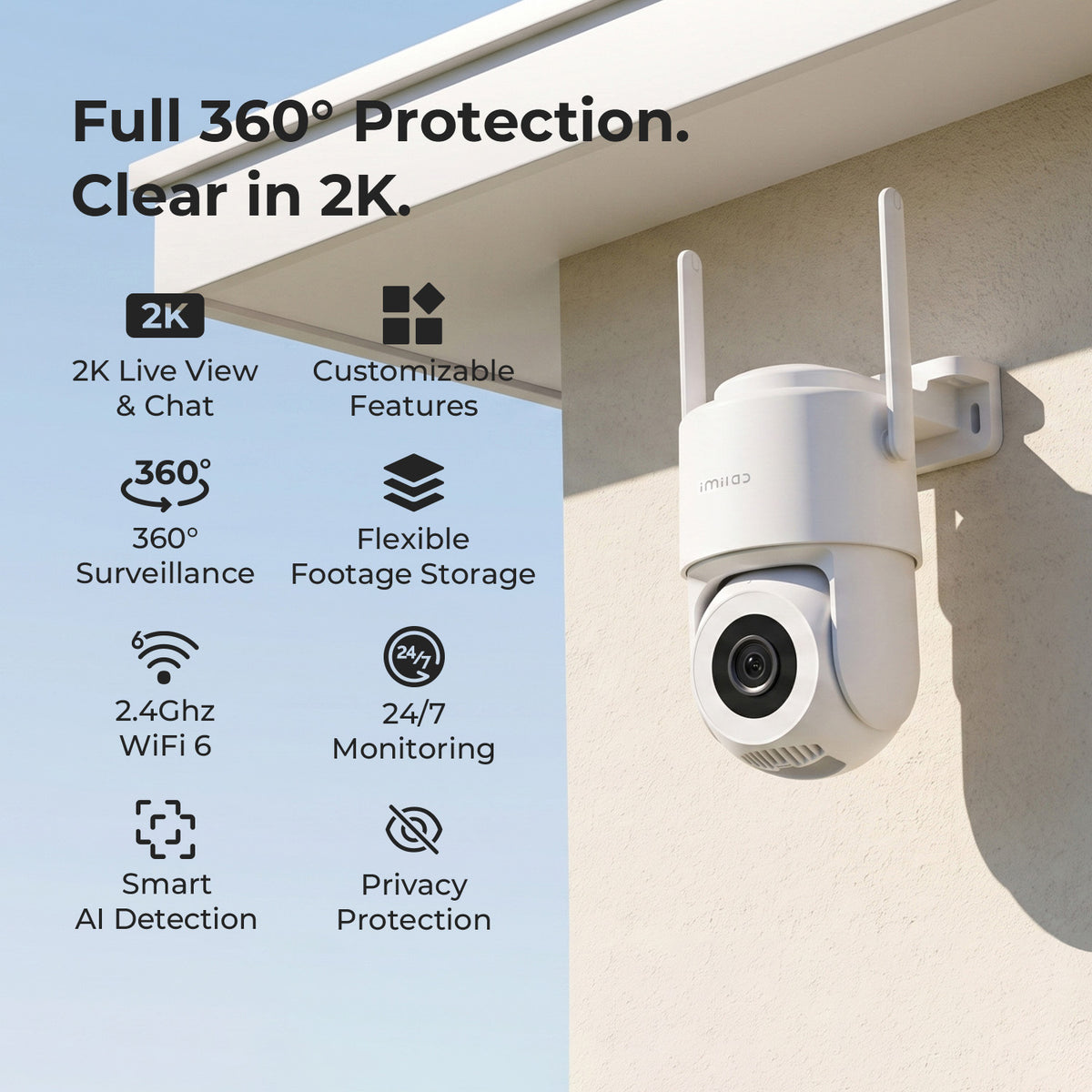 IMILAB SC720 2K WiFi Plug-in Outdoor Camera