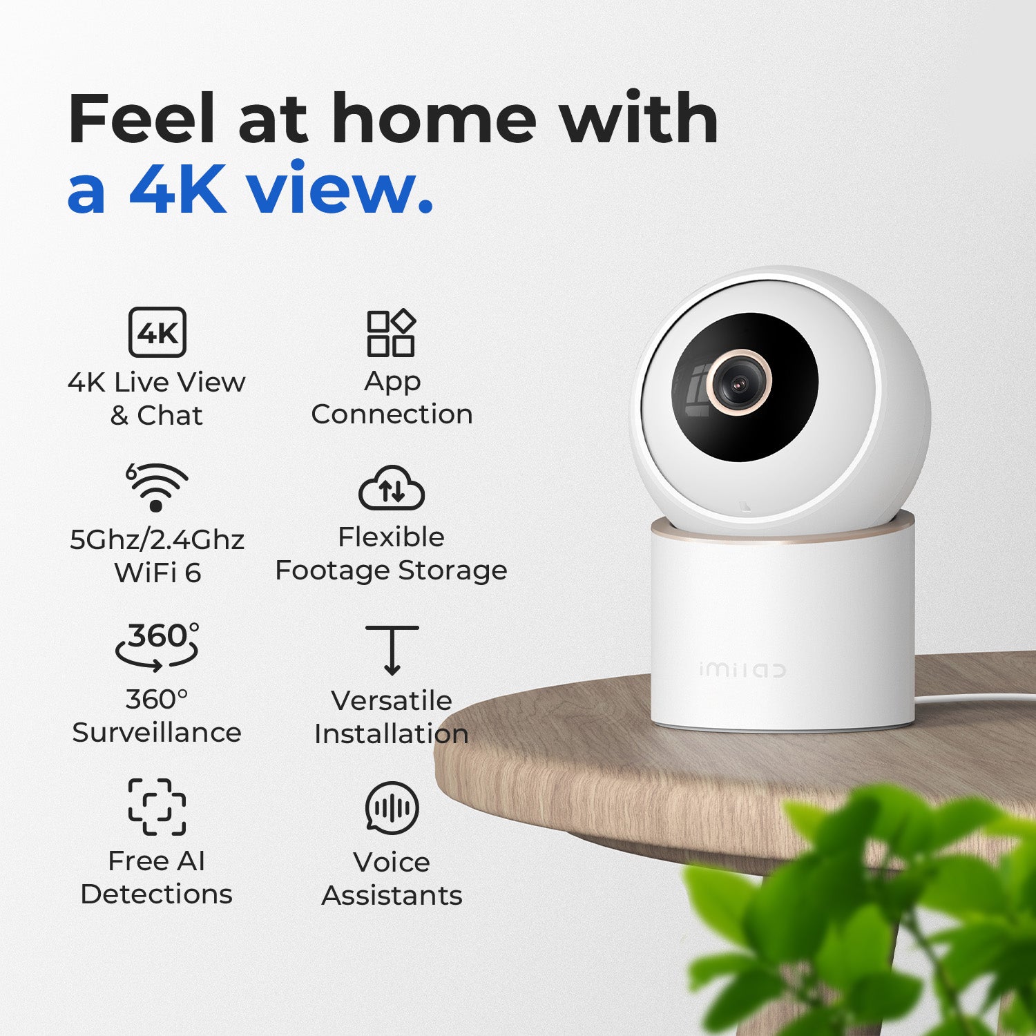 【Coming Soon】IMILAB C40 4K WiFi Plug-in Indoor Camera