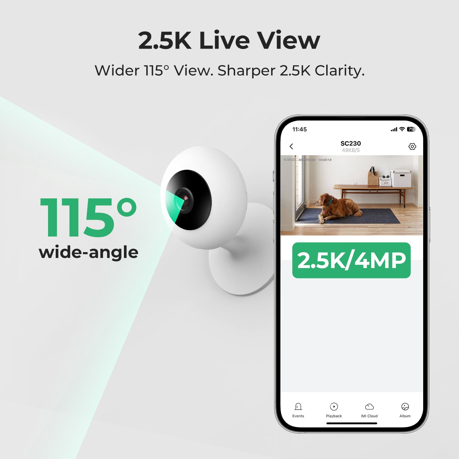 IMILAB SC230 2.5K WiFi Indoor Security Camera