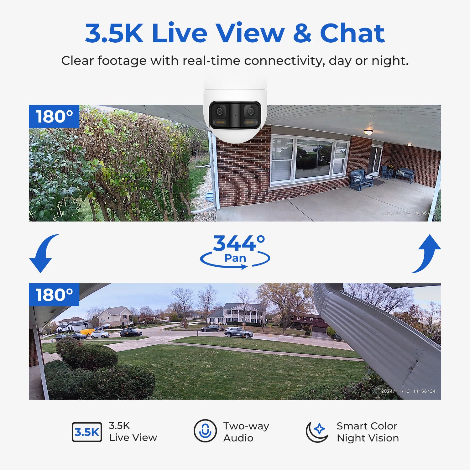 IMILAB EC6 Panorama 3.5K WiFi Plug-in Spotlight Camera