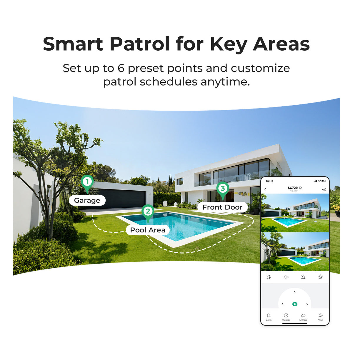 IMILAB SC720-D 2K+2K WiFi Plug-in Outdoor Camera