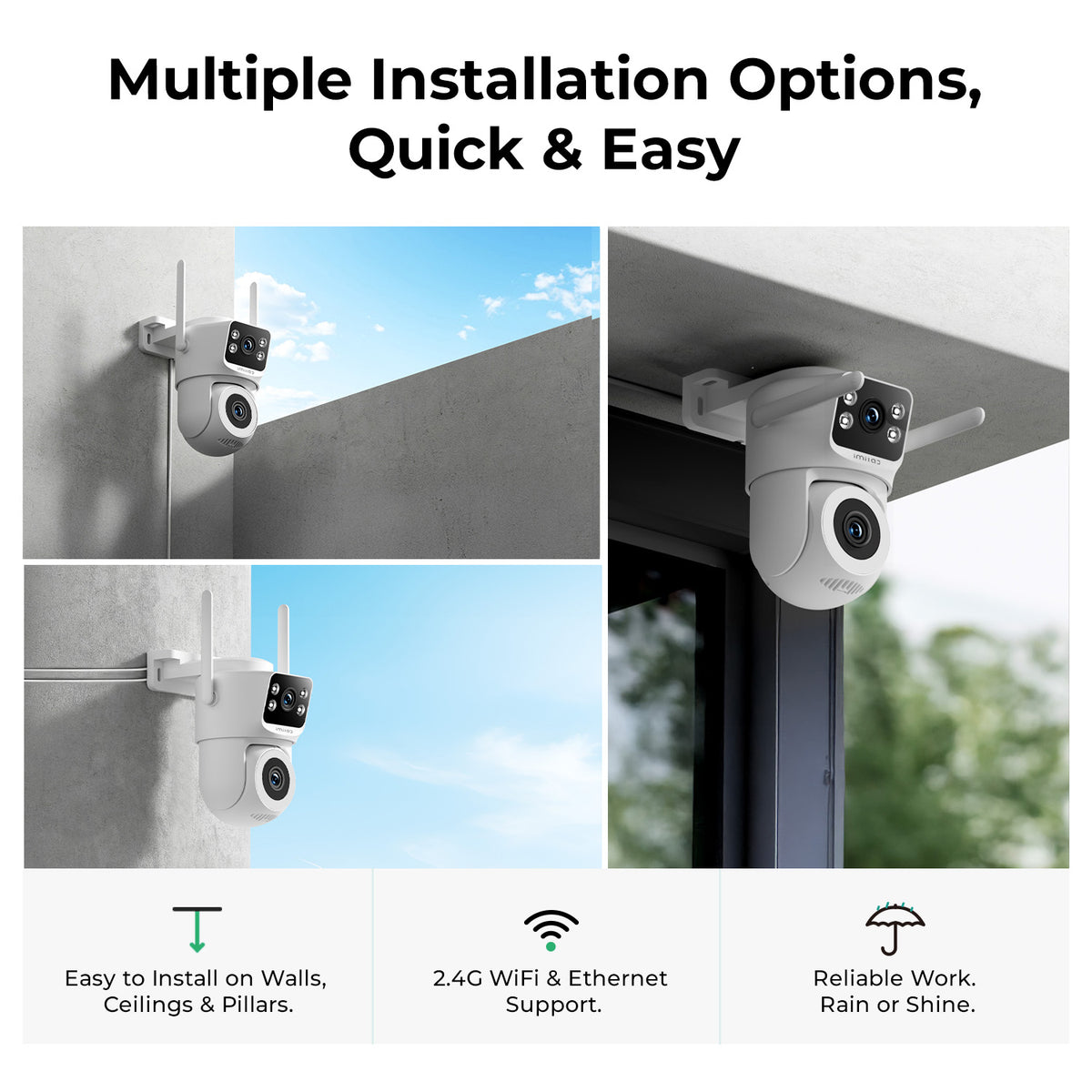 IMILAB SC720-D 2K+2K WiFi Plug-in Outdoor Camera