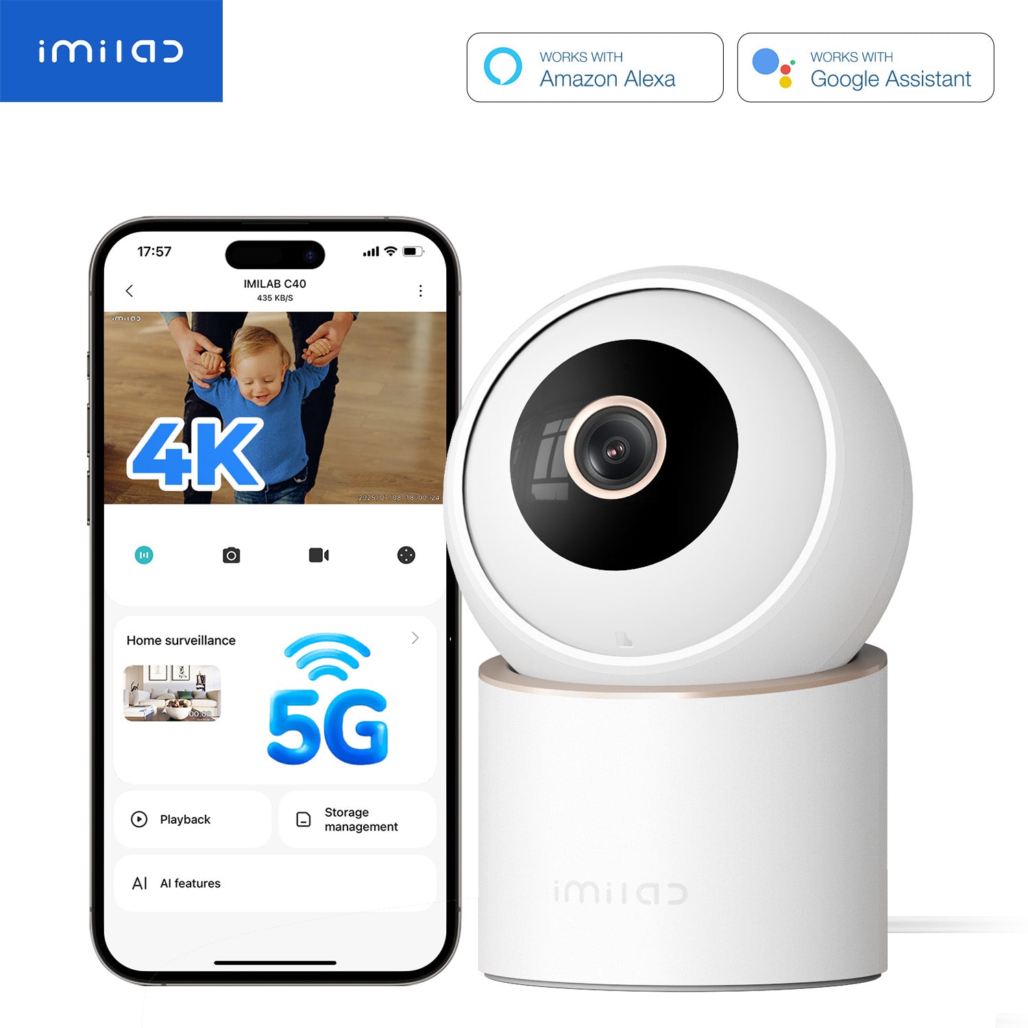 【Coming Soon】IMILAB C40 4K WiFi Plug-in Indoor Camera